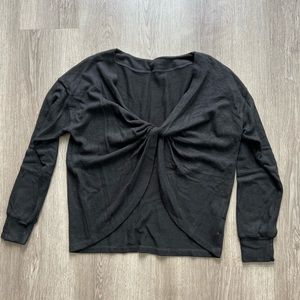 LNA reversible twist long sleeve pullover- S